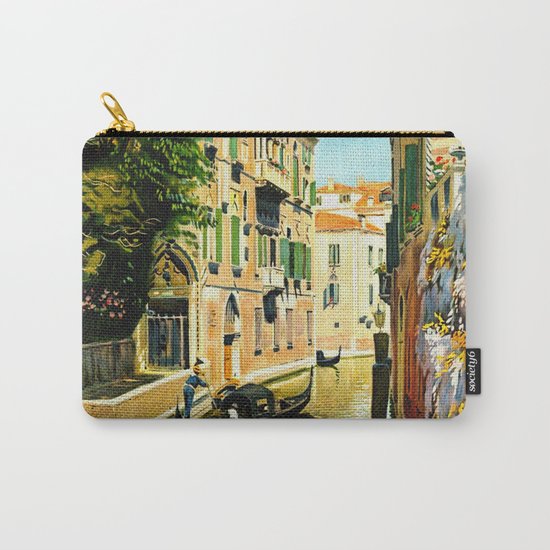 Venezia - Venice Italy Vintage Travel Carry-All Pouch
