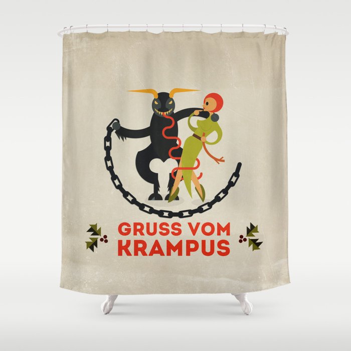 Gruss vom Krampus II Shower Curtain