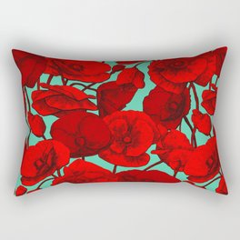 Poppies I Rectangular Pillow