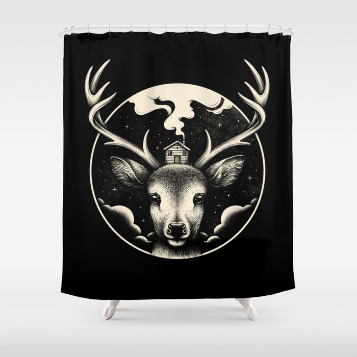 Deer Home Shower Curtain