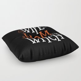 Wife Mom Witch Halloween Floor Pillow