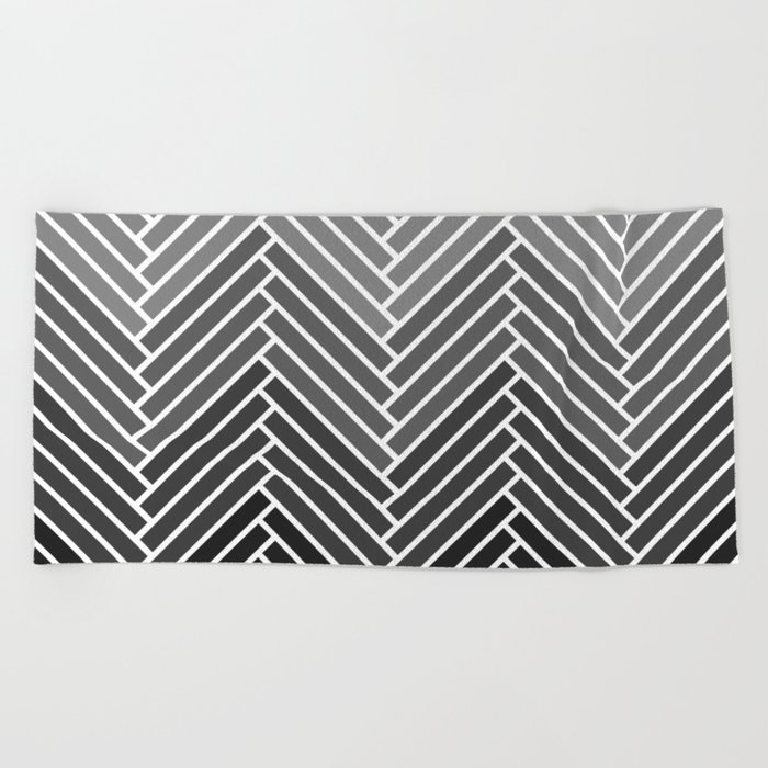 Parquet All Day - Gray Beach Towel