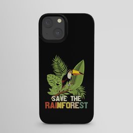 Save The Rainforest iPhone Case