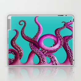 Teal and Pink Kraken Laptop & iPad Skin