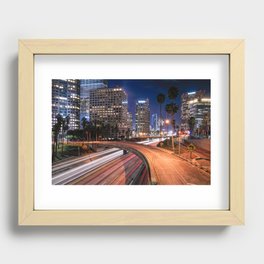 Los Angeles Traffic Recessed Framed Print