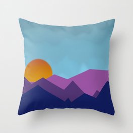 Bisexual Sunset Throw Pillow