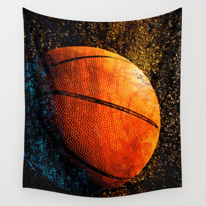 Unique basketball art print vs 2 Sports artwork Wall Tapestry by