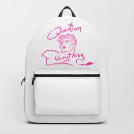 Question Everything - Pink Backpack
