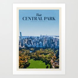 Visit Central Park Art Print