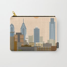 Philadelphia Carry-All Pouch | Drawing, Retro, Ship, Poster Vntage, Pennsylvania, Nyc, American, Sunset, Landscape, Philadelphia 