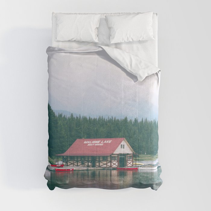 Maligne Lake Comforter