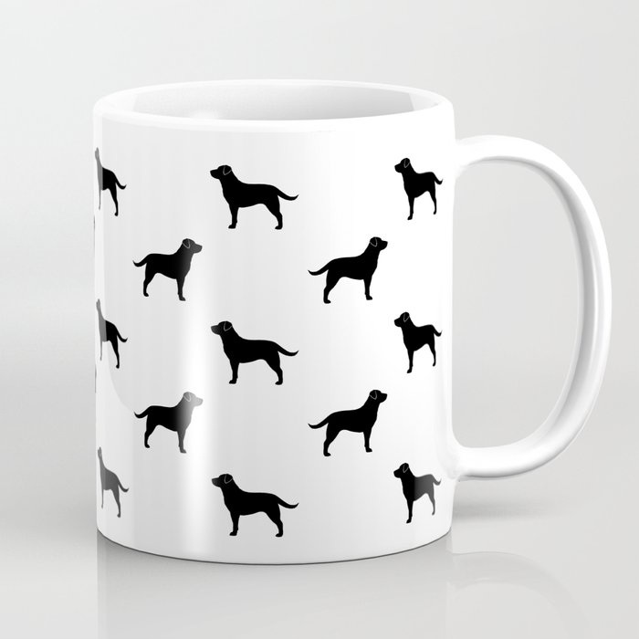 Black Labrador Retriever Dog Silhouette Coffee Mug