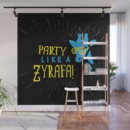 Party Like a Zyrafa! Wall Mural