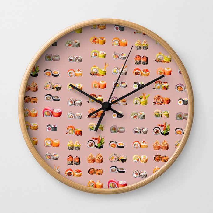 Sushi Set Wall Clock