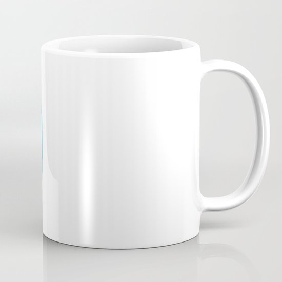 cyan penguin Mug
