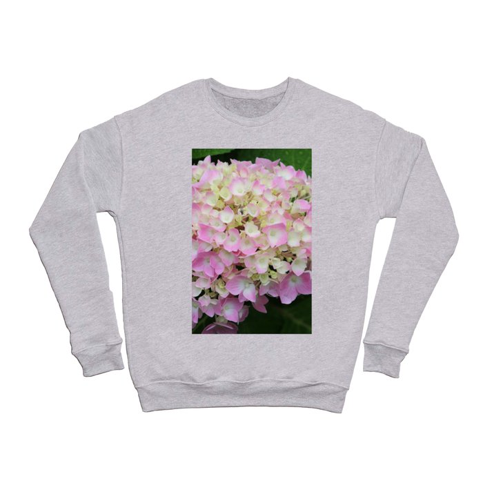Pink and White Hydrangea  Crewneck Sweatshirt