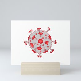 rona virus pathogen Mini Art Print