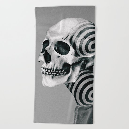 SKULL (Portrait) Beach Towel