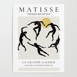 Matisse DANCE black silhouette Poster