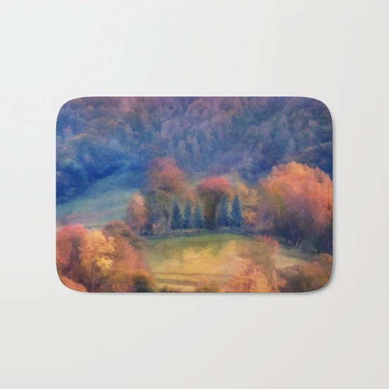 Fall landscape Bath Mat