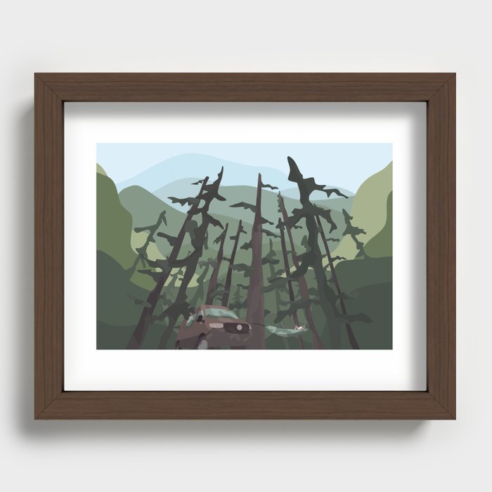Hanging in the Canopy Recessed Framed Print