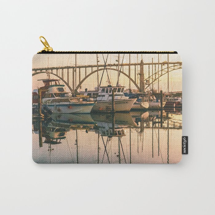 Sailboats at Sunset Oregon Coast Carry-All Pouch