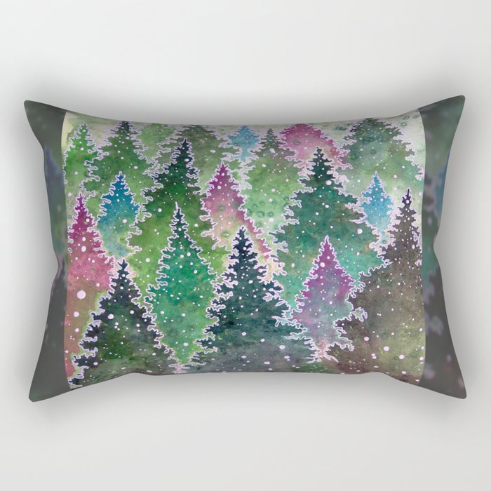 Northern Forest Rectangular Pillow