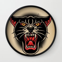 Traditional Tattoo Panther  Wall Clock | Tiger, Tattoo, Traditionaltattoo, Frame, Bigcat, Napiksphoto, Animal, Cat, Tatts, Mandala 