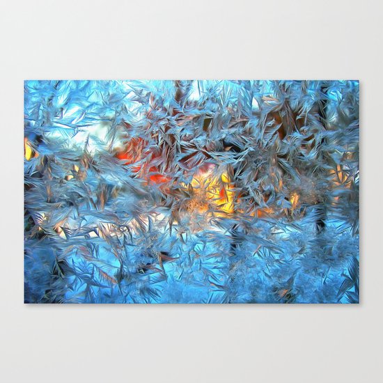 Frozen window Canvas Print