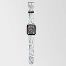 Black White Snake Skin Print Apple Watch Band