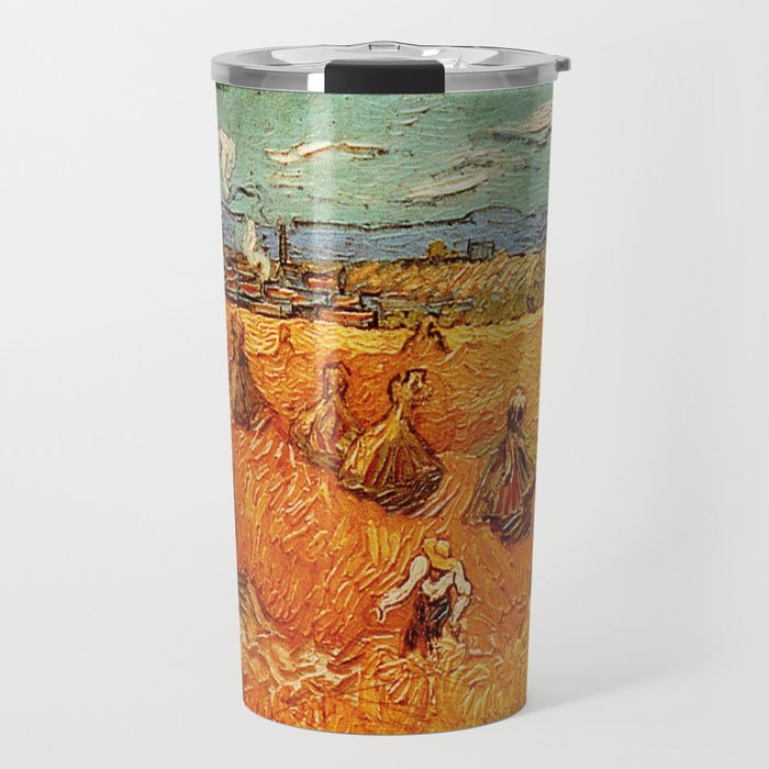Van Gogh, millstones  – Van Gogh,Vincent Van Gogh,impressionist,post-impressionism,brushwork,paintin Travel Mug