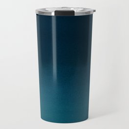 Navy blue teal hand painted watercolor paint ombre Travel Mug
