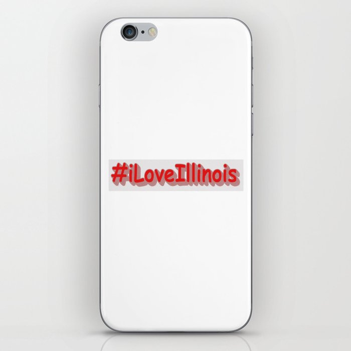 "#iLoveIllinois " Cute Design. Buy Now iPhone Skin