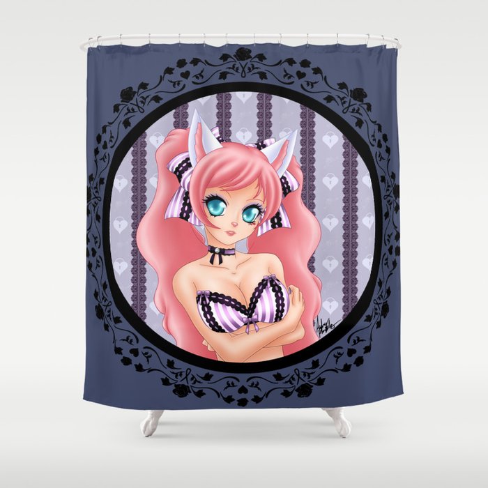 Lavender Lace Shower Curtain By Harushadows Society6