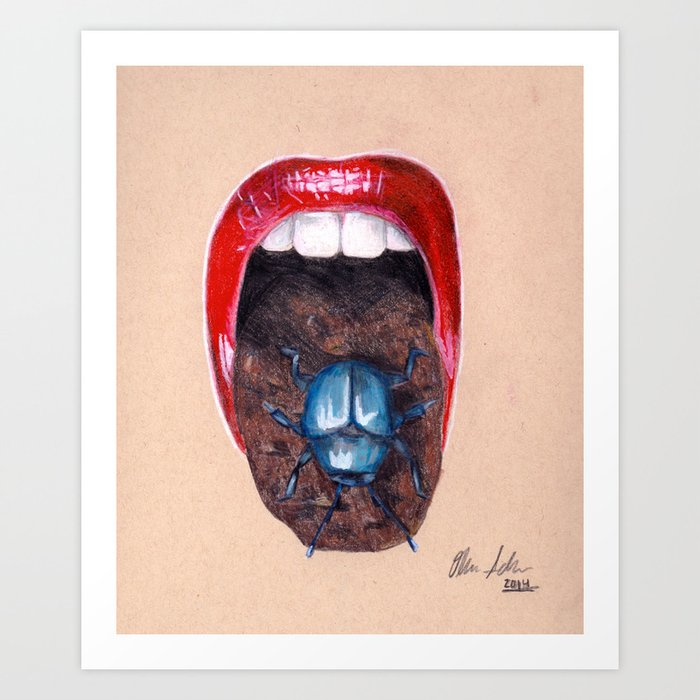 Dirty Mouth Art Print