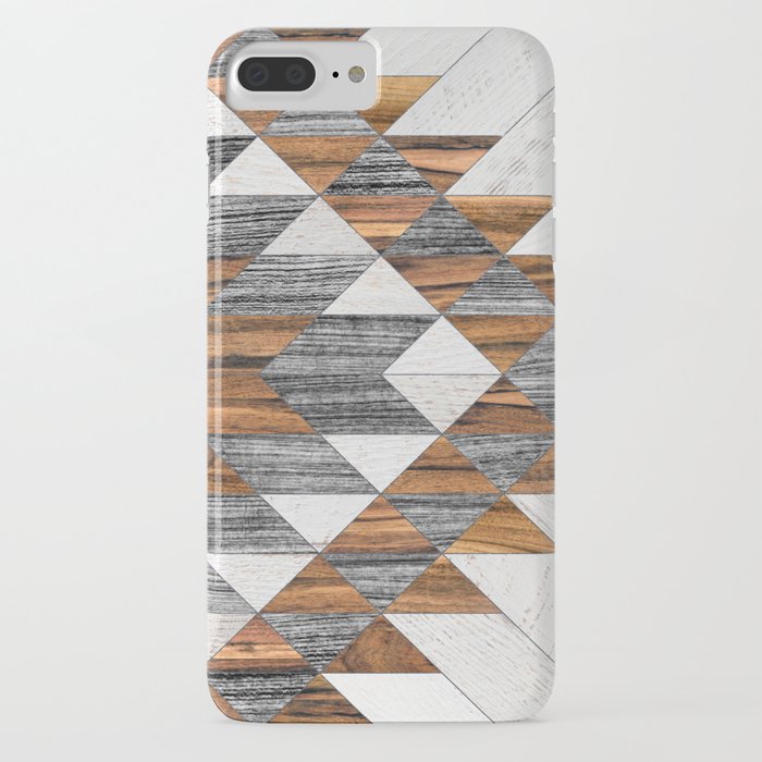 urban tribal pattern 12 - aztec - wood iphone case