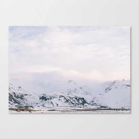 Iceland | landscape - photography - print - travel - mountains - color - photo Canvas Print