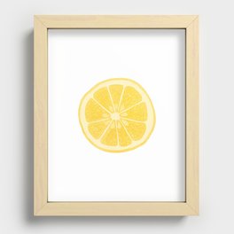 Lemon Recessed Framed Print