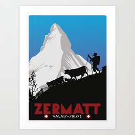 Zermatt,Valais,Suisse Art Print