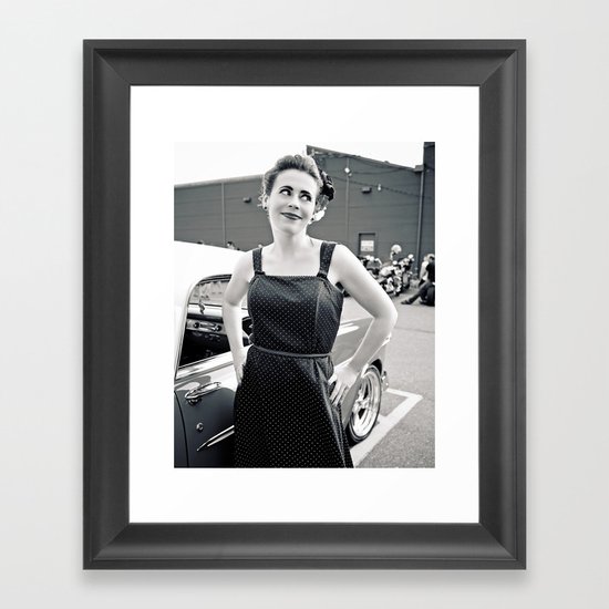 Quirky pose Framed Art Print