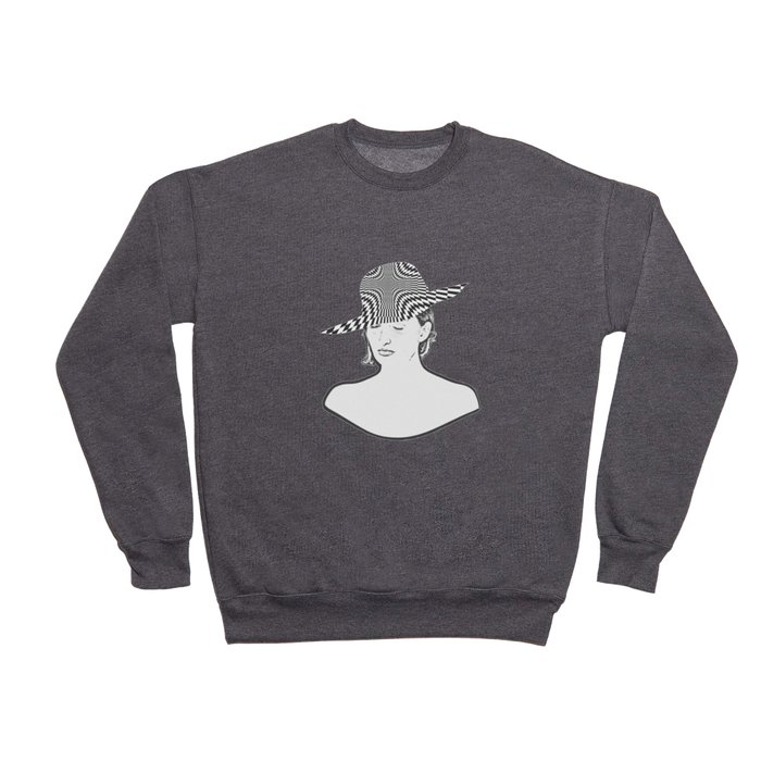 Lady with Hat-10 Crewneck Sweatshirt