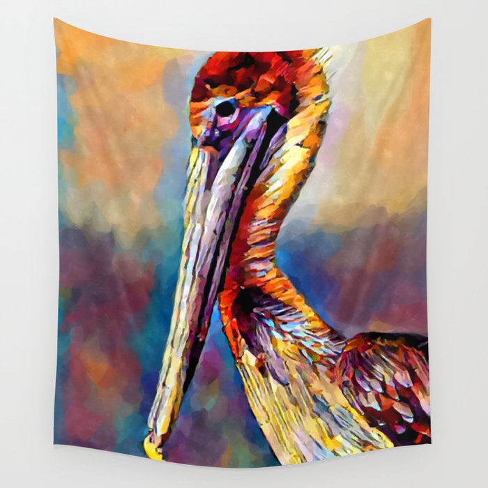 Pelican 3 Wall Tapestry