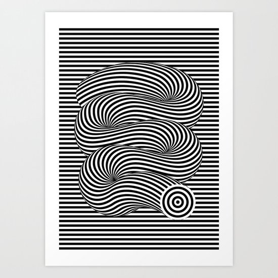 OPTICAL Slinky Art Print