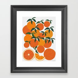 Orange Harvest - White Framed Art Print