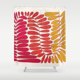 Warm Leaves Shower Curtain