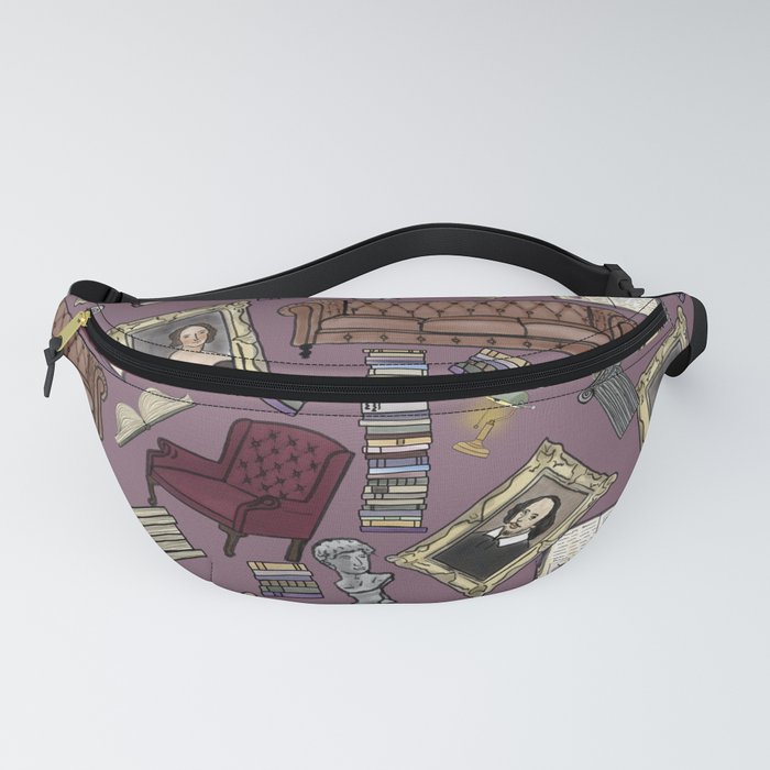 Dark Academia - In the Study, in mauve Fanny Pack