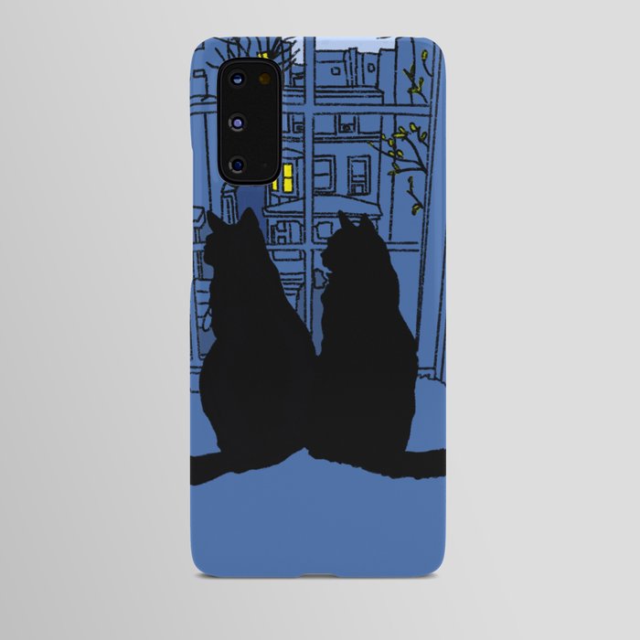 Window Cats Dawn Android Case