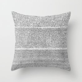 The Rosetta Stone Throw Pillow