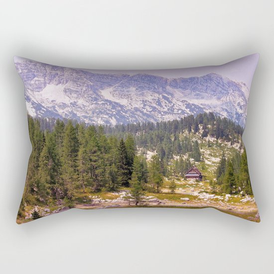 In the mountains Rectangular Pillow
