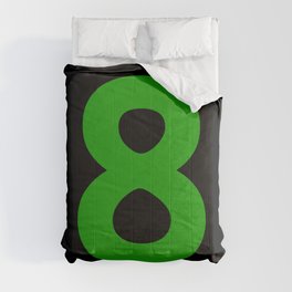Number 8 (Green & Black) Comforter